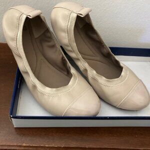 Susina Size 6.5 Nude  Leather Ballet Flats